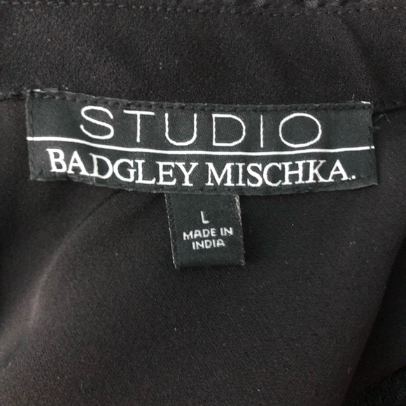 Badgley Mischka Jewled Collar Cocktail Dress NWT L - Picture 4 of 5